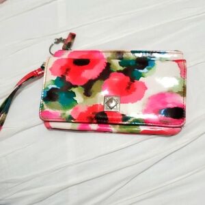 Jessica McClintock Floral Diamond Clutch
